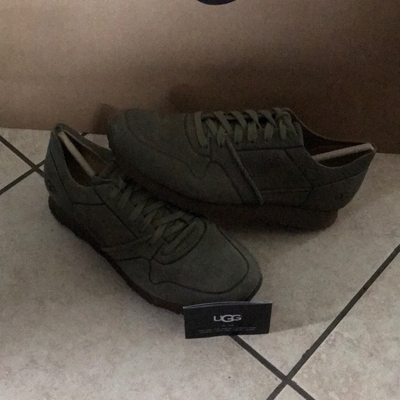 Men’s UGG TRIGO UNLINED LACE UP SHOE MOSS GREEN - Picture 7 of 8